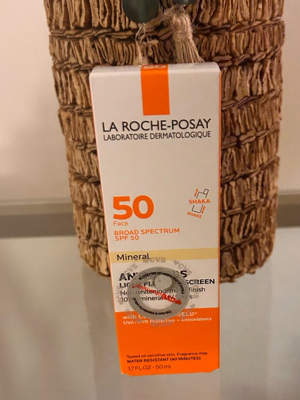 La Roche-Posay Anthelios Mineral Light Fluid Sunscreen SPF 50 1.7oz NIB CVS